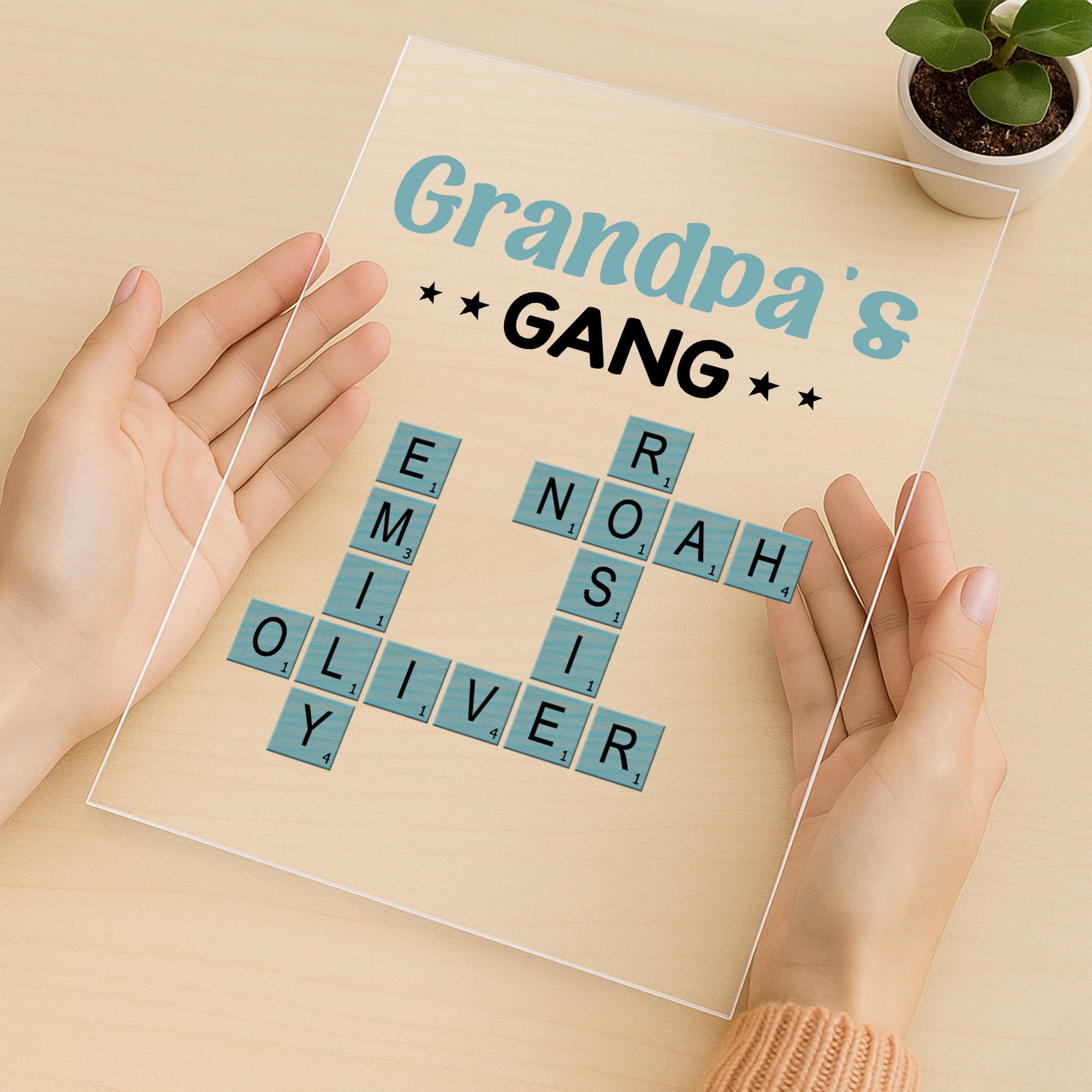 3402RUS3 personalized acrylic plaques _ crossword gifts for grandpa 3402R8Q5B