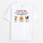 3418AUK2 love is wet noses sloppy kisses and wagging tails  personalised dog t shirt for humans