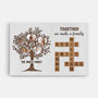 3438CUK1 the love between family crossword canvas  personalised gifts for family