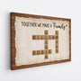 3441CUK2 together we make a family crossword canvas  personalised gifts for parents