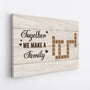 3444CUK2 wooden theme together we make a family canvas  personalised gifts for grandparents