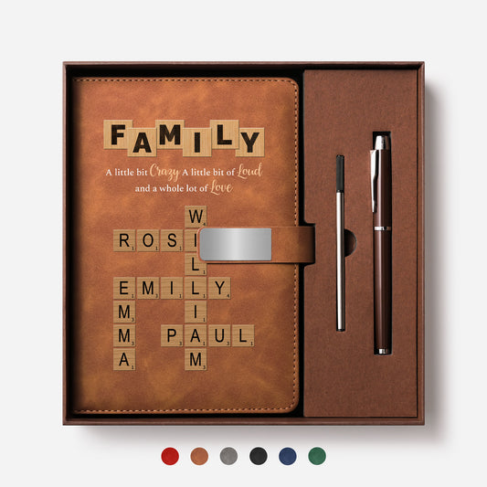 3446MUS1 uv printed leather notebook and pen set custom family crossword gifts 3446mosv5i_2
