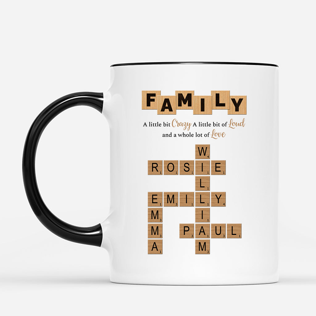 3446MUS2 family crossword mug personalized gifts for family 3446MKZ5I