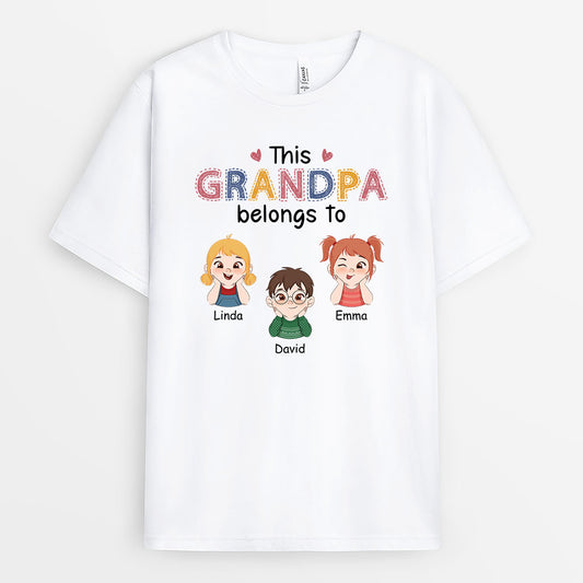 3452AUS1 colorful this grandad belongs to t shirt  personalised gifts for grandad_2_e198972a 1095 4bc3 af01 d436d6172344