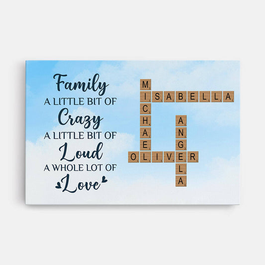 3455CUK1 a little bit of crazy crossword canvas  personalised gifts for family_abcda7fe b261 466f adde a56f12de59bd