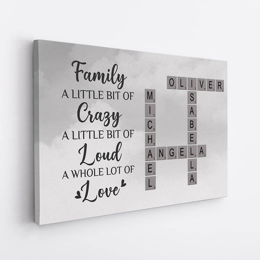 3455CUK2 family a little bit of crazy crossword canvas  personalised gifts for grandma_18f99096 16a7 4d02 85df 63f5bad838c3