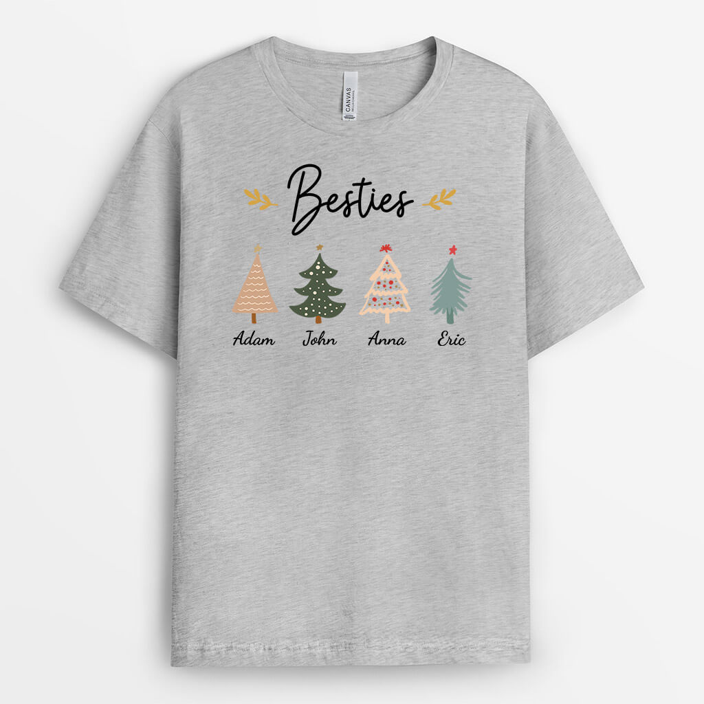 3472AUK2 xmas sister besties t shirt  personalised gifts for sister