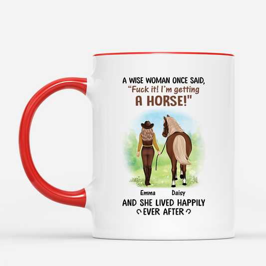 3480MUS2 personalized gifts for horse lovers a wise woman once said mug_ 3480M5Z7U