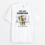 3502AUK1 the cat whisperer t shirt  personalised gifts for male