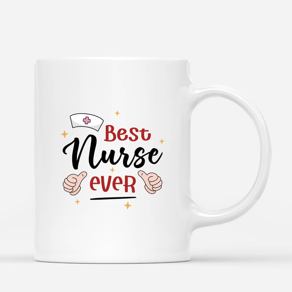 3517MUK3 best nurse ever mug  personalised gifts for her