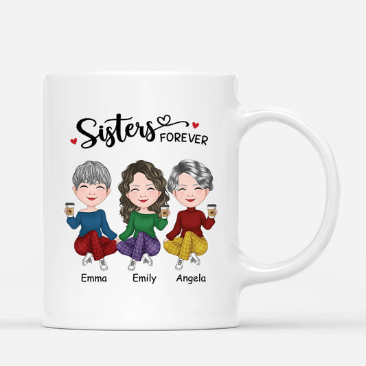 3519MUK1 sisters forever mug  personalised gifts for siblings