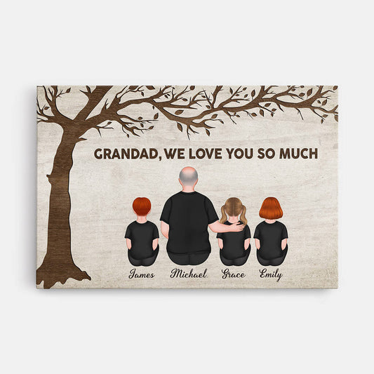 3529CUK1 grandad we love you so much canvas  customised gifts for grandad_96a465fe 5b8f 4964 b86a 9d724ea0c4cf