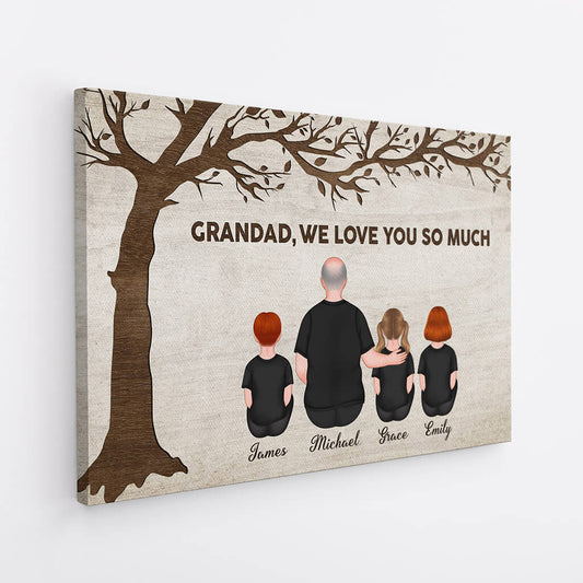 3529CUK2 grandad we love you so much canvas  customised gifts for grandad_63dbb3a5 c4dc 4d74 bdd0 3e952c3a9db1