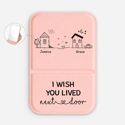 3535AUS1 custom compact mirror i wish you lived next door gifts for friends 3535aj6q5f
