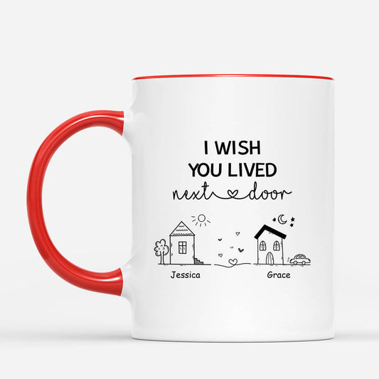 3535MUK2 i wish you live next room mug  personalised gifts for friends