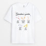 3537AUS1 grandmas garden zodiac flower t shirt  personalised gifts for grandma