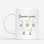 3537MUK1 grandmas garden zodiac flower mug  personalised gifts for grandma