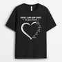 3538AUK1 horses leave hoof prints on your heart  personalised t shirt for horse lovers