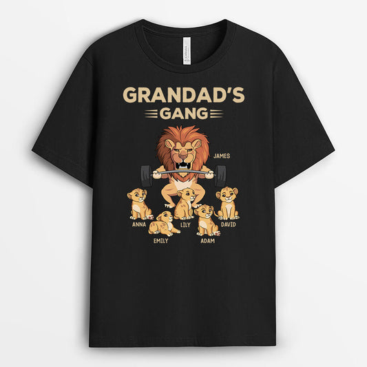 3552AUK1 grandads dads gang lion funny t shirt  personalised gifts for grandad dad_89d45ba4 dd00 40ec bd8e aafc9026433f