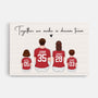 3558CUK1 together we make a dream team canvas  personalised family gifts