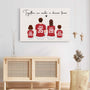 3558CUK3 together we make a dream team canvas  personalised family gifts