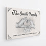 3569CUK2 family heart holding hands canvas  custom family gifts