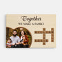 3575CUK1 together we make a family photo crossword canvas  personalised family gifts