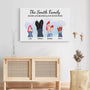 3593CUK3 family where life begins love never ends  personalised family canvas