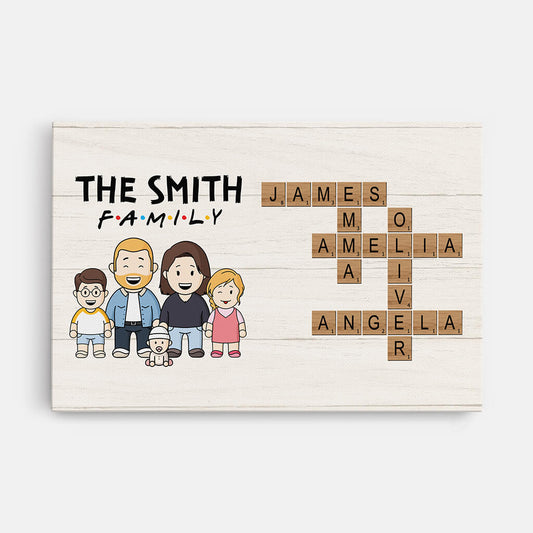 3598CUK1 f a m i l y canvas print  family personalised gifts