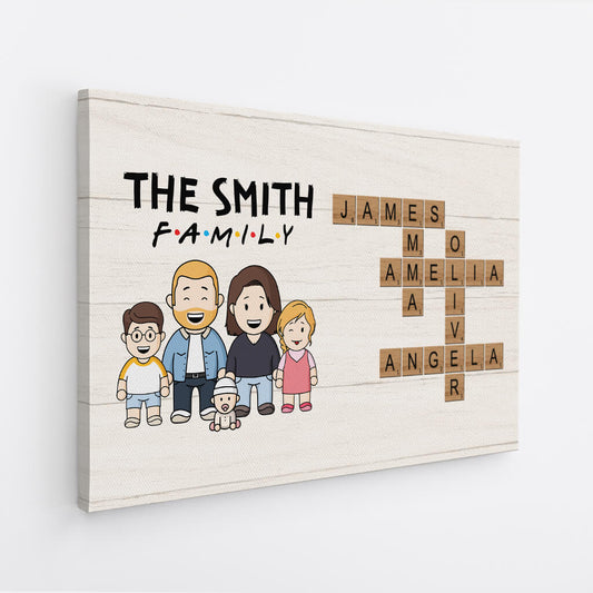 3598CUK2 f a m i l y canvas print  family personalised gifts