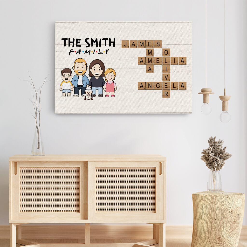 3598CUK3 f a m i l y canvas print  family personalised gifts