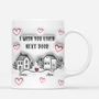 3635MUK2 i wish you lived next door 3d inflated effect mug  personalised gifts for friends