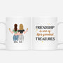 3642MUK1 friendship is the most precious treasure  personalised mug for best friends