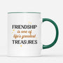 3642MUK3 friendship is the most precious treasure  personalised mug for best friends