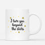 3664MUK3 i love you beyond the stars  personalised mugs couples