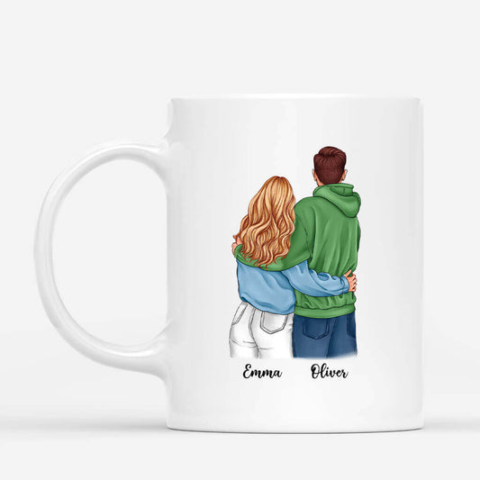 3665MUK2 you are the most beautiful thing that ever happened to me  personalised mugs for couples