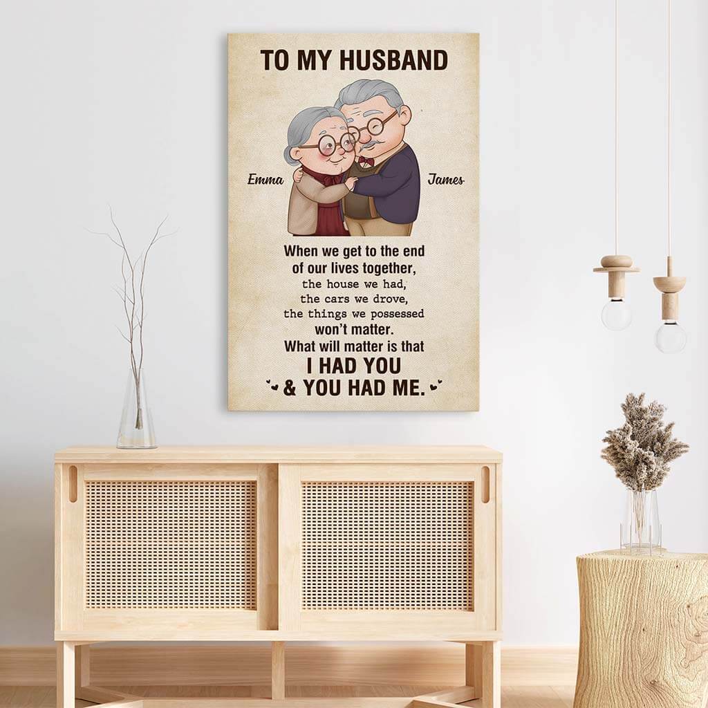 3678CUK3 what will matter is that i had you and you had me canvas  romantic personalised gifts for couple