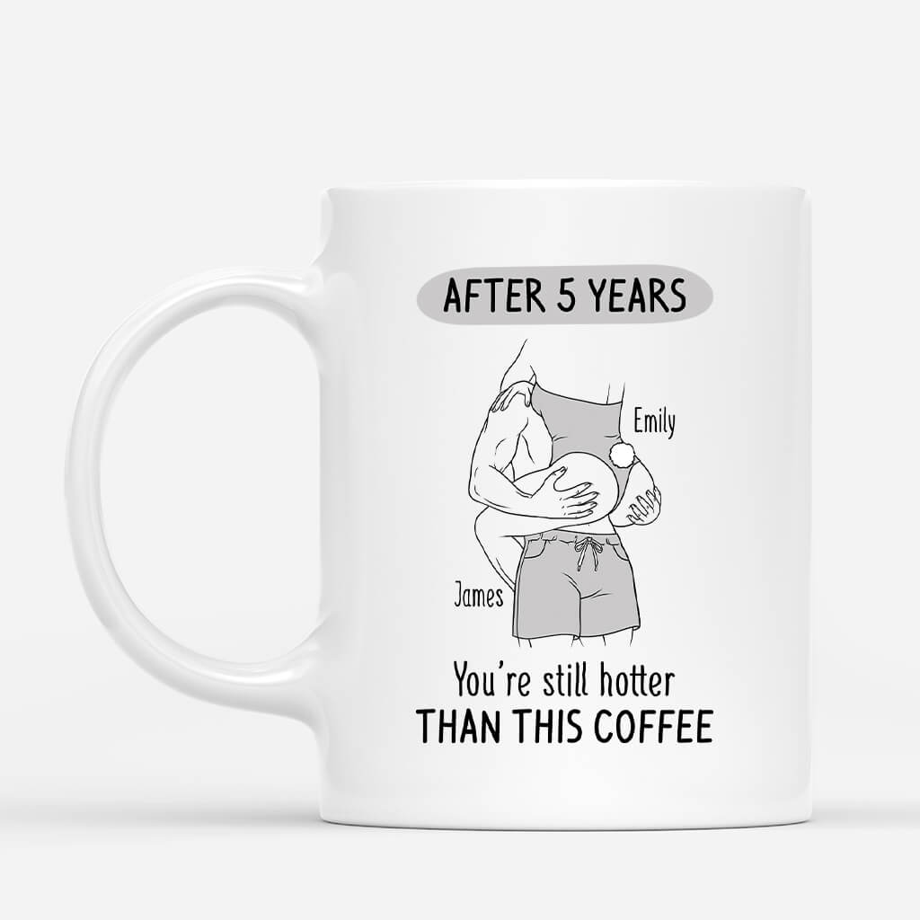 3704MUK1 after years youre still hotter than this coffee  personalised mug for couple