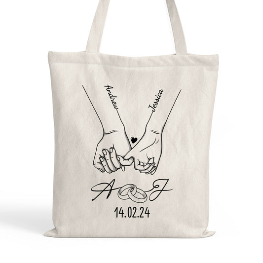 3705BUS1 personalized tote bag wedding anniversary gifts for couples 3705bsf0g