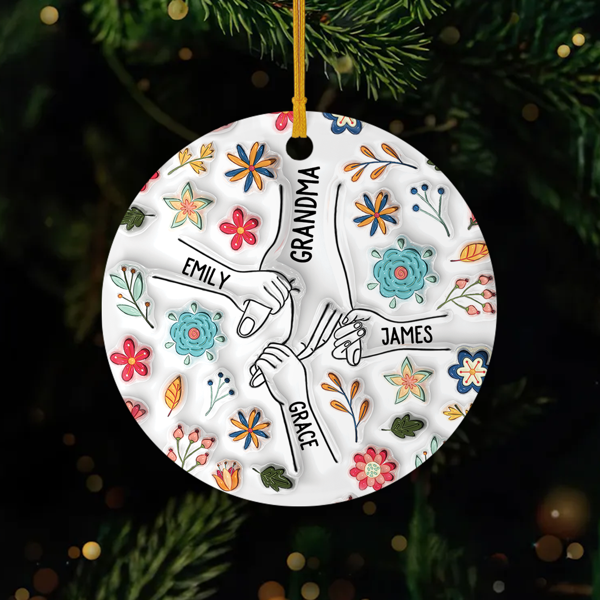 3746OUS1 3d printing effect custom ceramic ornament_s christmas gifts for grandma_ 3746O8U5A