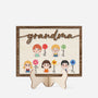 3769QUS6 grandma mommy flowers wooden plaque  personalized grandma gifts 3769Q5I0A