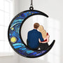 3771UUS4 i love you to the moon and back suncatcher  personalized gifts for couple 3771U