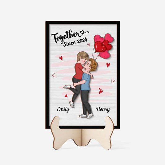 3783QUS1 together since wooden plaque  personalized gifts for couples 3783Q3L8G