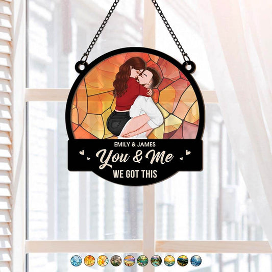 3797UUS2 you me we got this  personalized window hanging suncatcher ornament 3797U5E7G