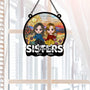 3809UUS2 sisters forever  personalized window hanging suncatcher ornament  personalized gifts for friends and sisters 3809U3I0E