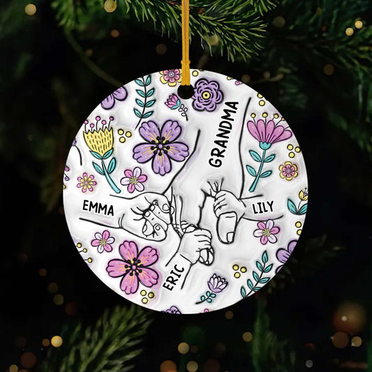 3822OUS1 3d printing effect custom grandma gifts ceramic christmas ornaments 3822O6O5A