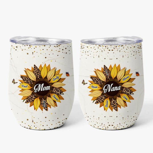 3827TUS1 custom wine tumbler sunflower gifts for nana mom 3827T5E3A