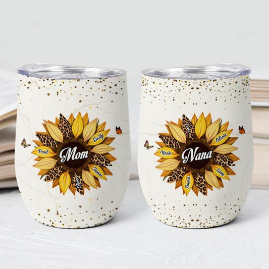 3827TUS2 custom wine tumbler sunflower gifts for nana mom 3827T5E3A