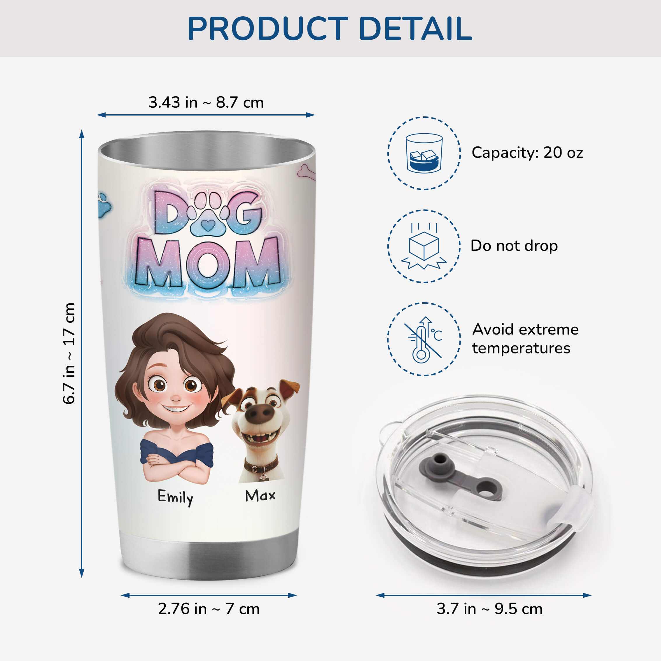 3828TUS3 3d inflated effect custom 20oz tumbler cute gifts for dog lovers 3828T5H0C_690c67e7 a923 4b0d a0e7 9762f0544ed6