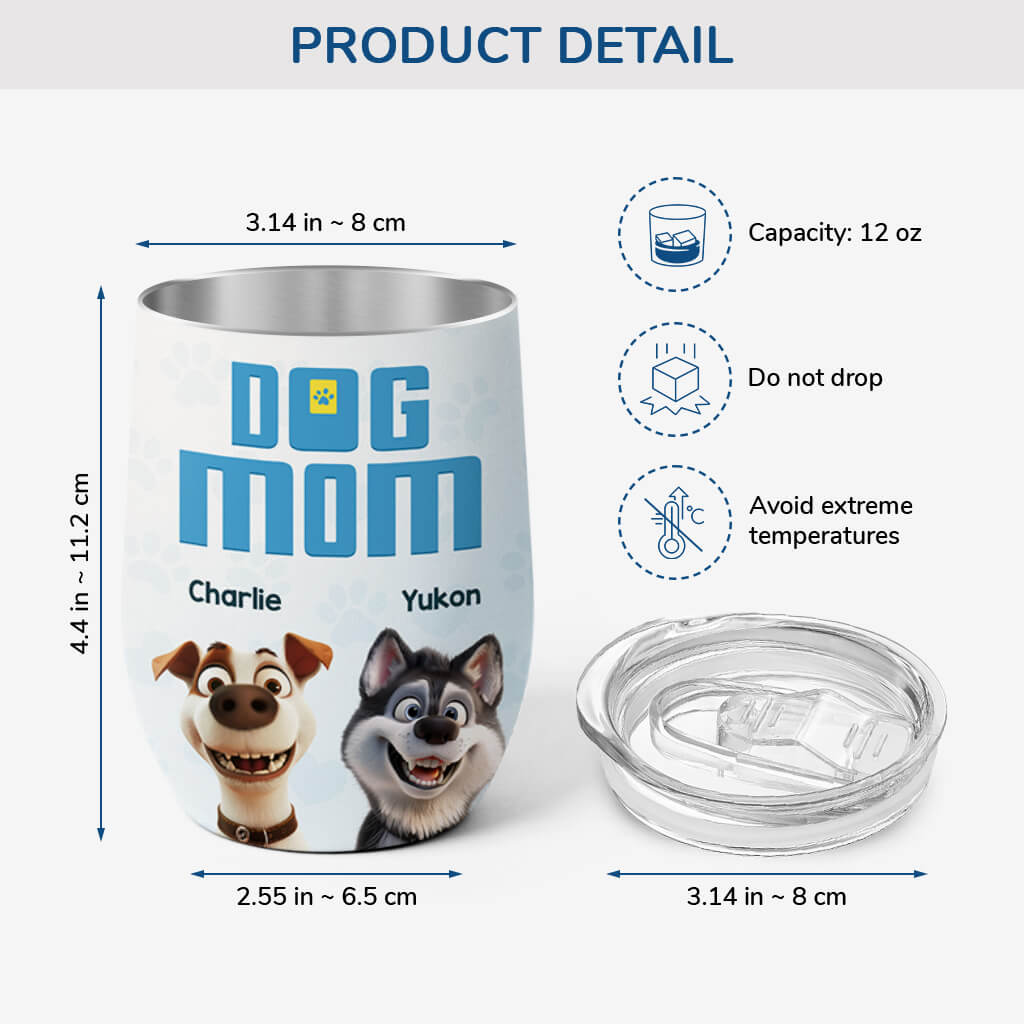 3833TUS3 customized wine tumbler best gifts for dog lovers 3833T5I5C